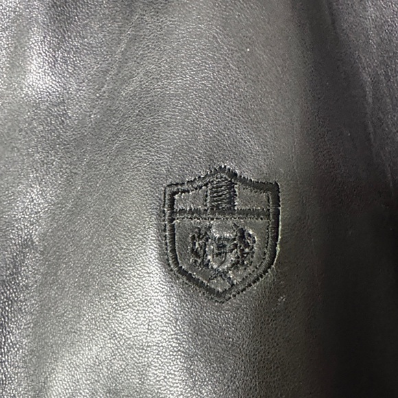 Vintage 90's Phat farm Men's Black Leather Jacket size XL - Picture 3 of 16